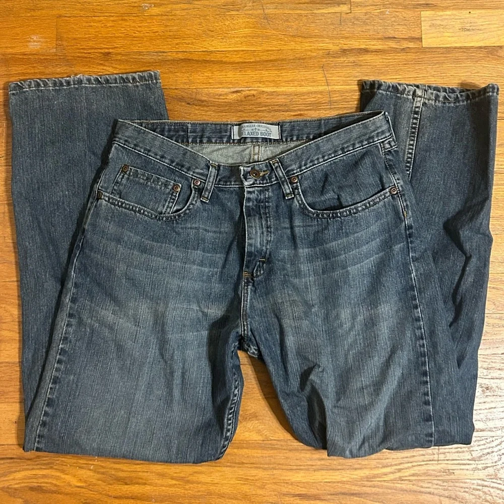 Wrangler Original Relaxed Boot Cut Denim Jeans‎ Mens Size 33 X 30